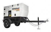 Generac 20kW (Prime) / 25kW (Standby) Skid-Mount Diesel Generator (Isuzu Engine) w/ Single-Axle Trailer
