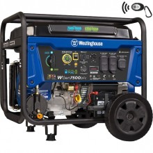 Westinghouse WGen7500DFc  7500 Watt Electric Start Dual Fuel Portable Generator Wireless Remote Start And CO Sensor 49 State