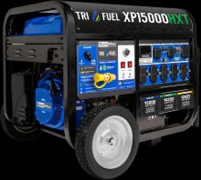 DuroMax XP15000HXT 12000 Watt Electric Start Tri Fuel Portable Generator Wireless Remote And CO Alert 49 State