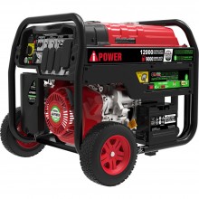 A-iPower SUA12000ED - 9000 Watt Dual Fuel Electric Start Portable Generator (CARB)