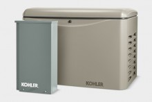 Kohler 14KW Aluminum Standby Generator System (100A Indoor 16-Circuit Switch)